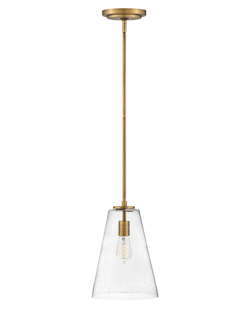 Vance One Light Pendant in Heritage Brass by Hinkley Lighting