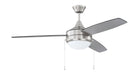 Phaze Energy Star 3-Blade 52" Ceiling Fan in Brushed Polished Nickel from Craftmade, item number EPHA52BNK3-BNGW