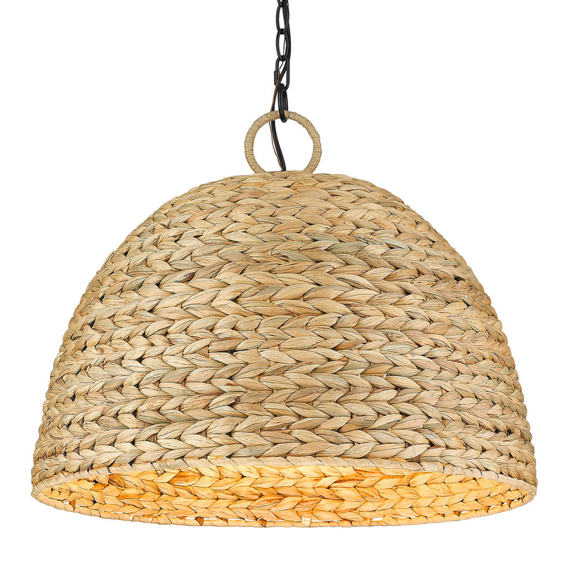 Five Light Pendant in Matte Black