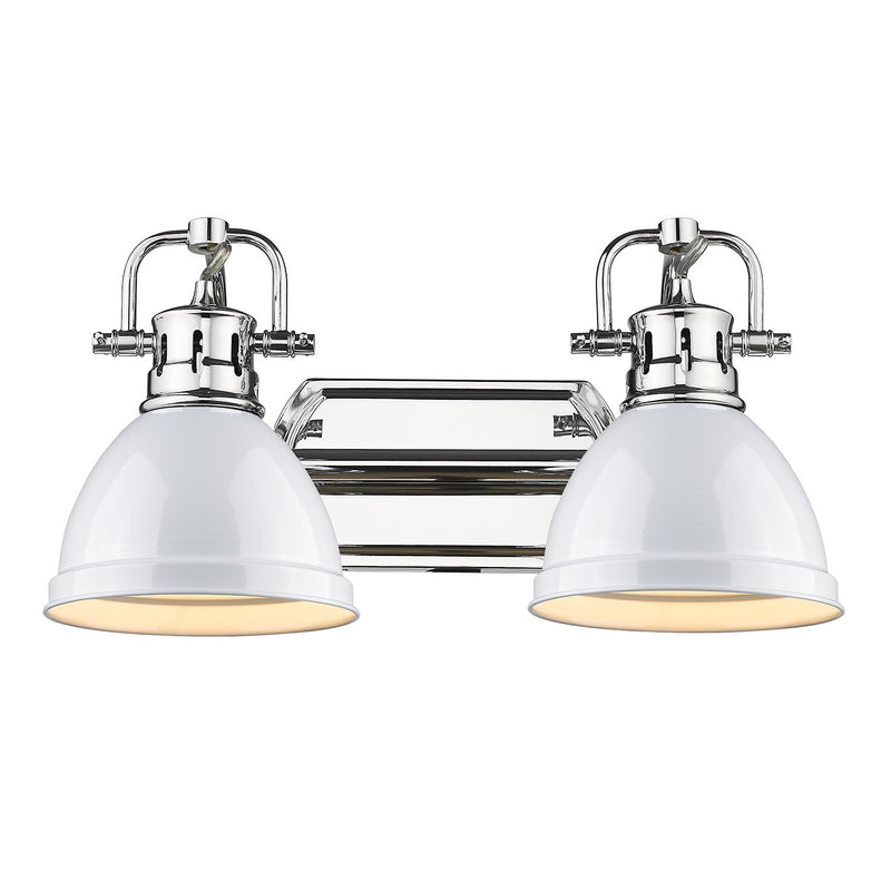 Two Light Bath Vanity in Chrome