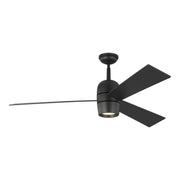 Alba 60" Ceiling Fan in Midnight Black