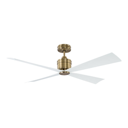 Launceton 56" Ceiling Fan in Hand-Rubbed Antique Brass