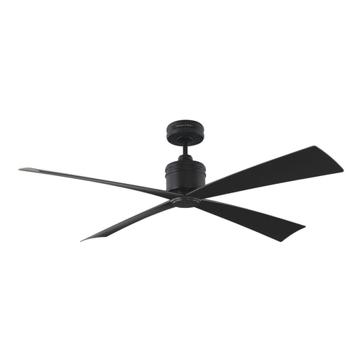 Launceton 56" Ceiling Fan in Midnight Black