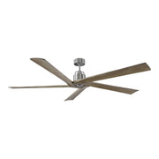 Aspen 70" Ceiling Fan in Brushed Steel
