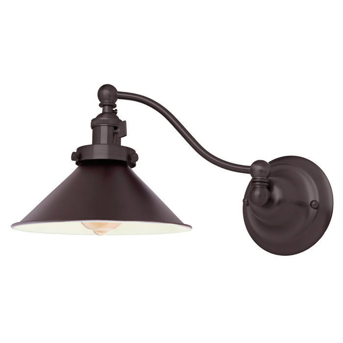 Soho 1-Light Half Swing M3 Wall Sconce in Oil Rubbed Bronze