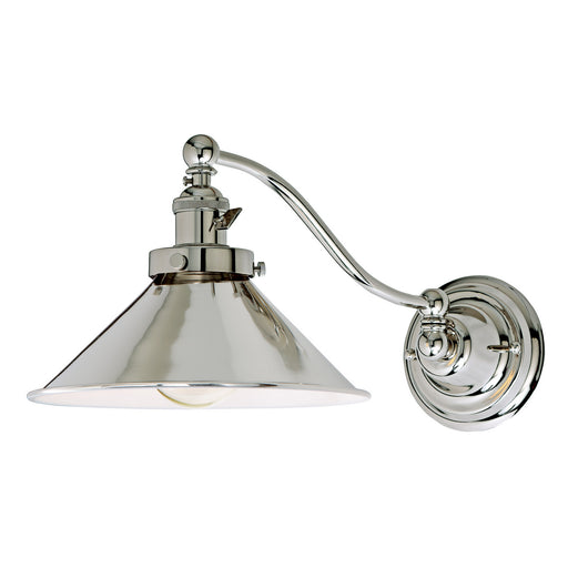 Soho 1-Light Half Swing M3 Wall Sconce in Polished Nickel