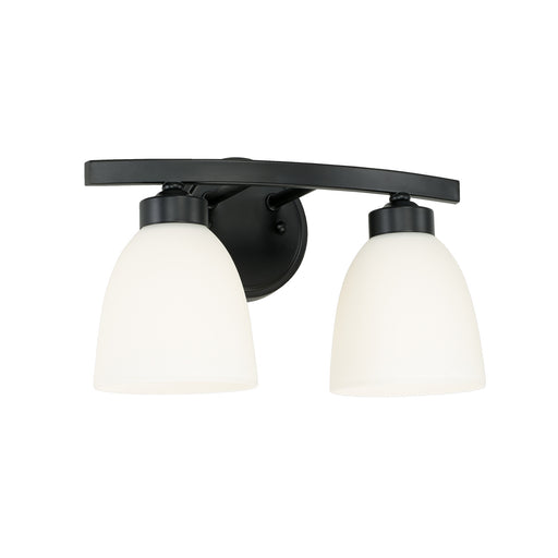 Jameson Two Light Vanity in Matte Black