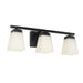 Baxley Three Light Vanity in Matte Black