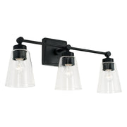 Rory Three Light Vanity in Matte Black