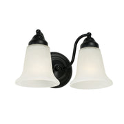 Brady Two Light Vanity in Matte Black