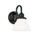 Baxter One Light Wall Sconce in Matte Black