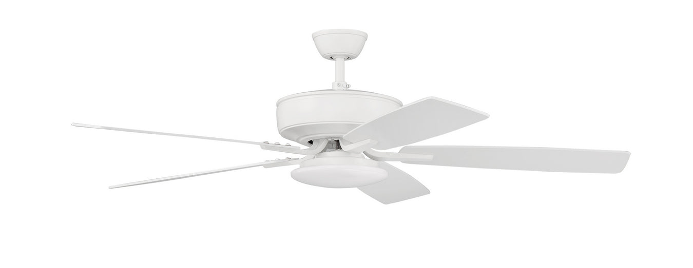 Pro Plus 112 Slim Light Kit 52" Ceiling Fan in White from Craftmade, item number P112W5-52WWOK