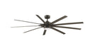 Odyn 84 inch Fan in Matte Greige with Weathered Wood Blades and LED Light Kit