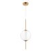 Axle LED Pendant in Gold
