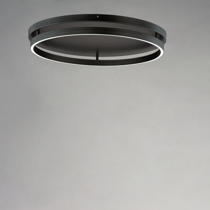 Groove LED Flush Mount in Black - Lamps Expo