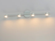 Taylor 4-Light Fixed Rail Track Light in White