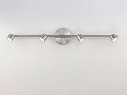 Taylor 4-Light Fixed Rail Track Light in Satin Nickel
