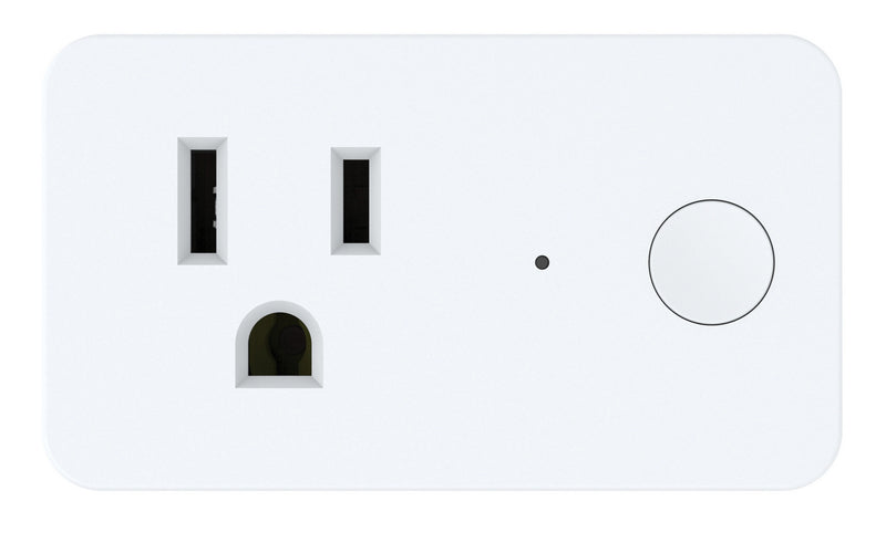 Smart WiFi On/Off Indoor Wall Plug Smart WiFi On/Off Indoor Wall Plug in White