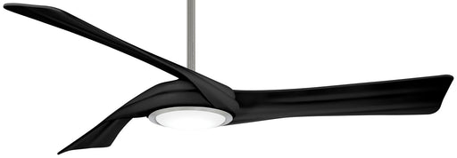 Curl 60" Ceiling Fan in Brushed Nickel/Coal