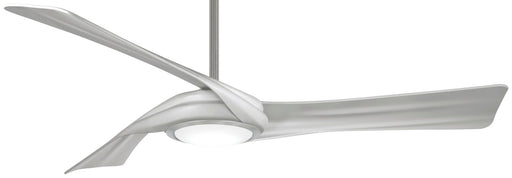 Curl 60" Ceiling Fan in Brushed Nickel W/ Silver