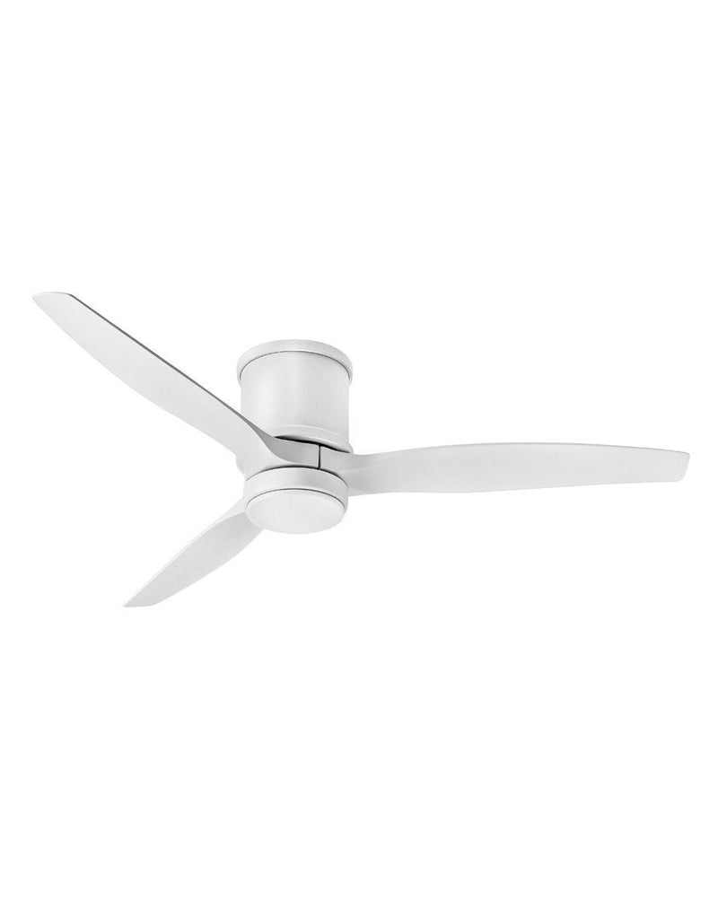 Hover Flush 52" Ceiling Fan in Matte White by Hinkley Lighting