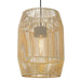 One Light Outdoor Pendant in Natural Black (UV)