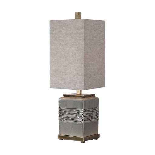 Uttermost's Covey Gray Glaze Buffet Lamp Designed by David Frisch