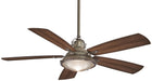 Groton Led 56" Ceiling Fan in Weathered Aluminum