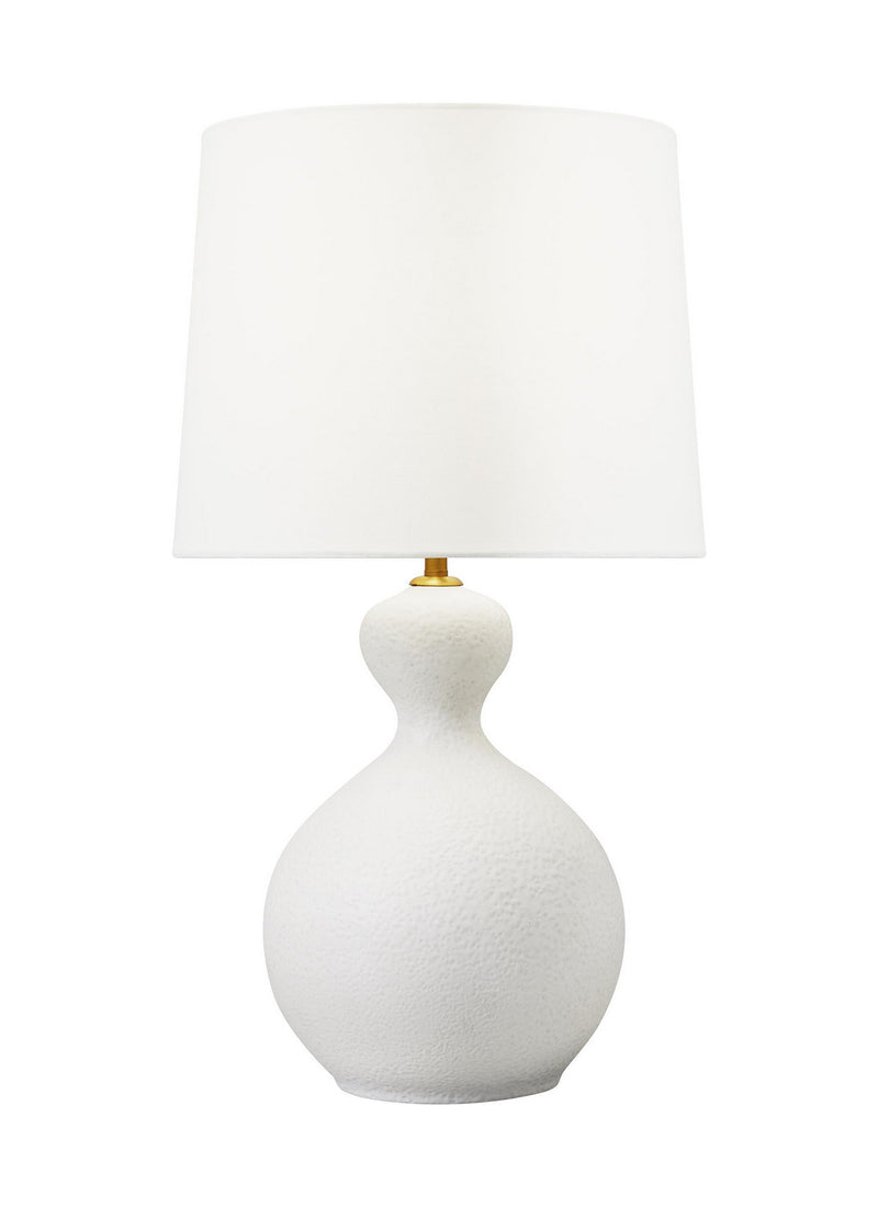 Antonina One Light Table Lamp in Marion White