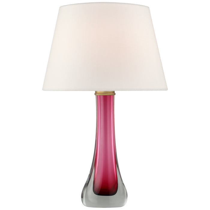 Christa One Light Table Lamp in Cerise