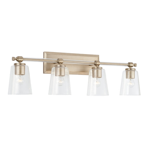 Breigh Four Light Vanity in Brushed Champagne