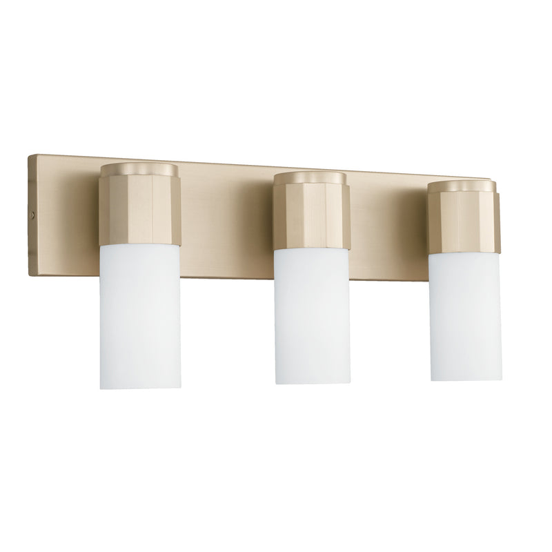 Sutton Three Light Vanity in Soft Gold