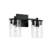 Mason Two Light Vanity in Matte Black