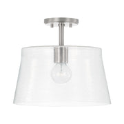 Baker One Light Pendant in Brushed Nickel