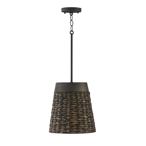 Tallulah One Light Pendant in Charcoal Wash