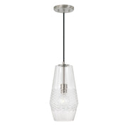 Dena One Light Pendant in Brushed Nickel