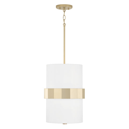 Sutton Two Light Pendant in Soft Gold