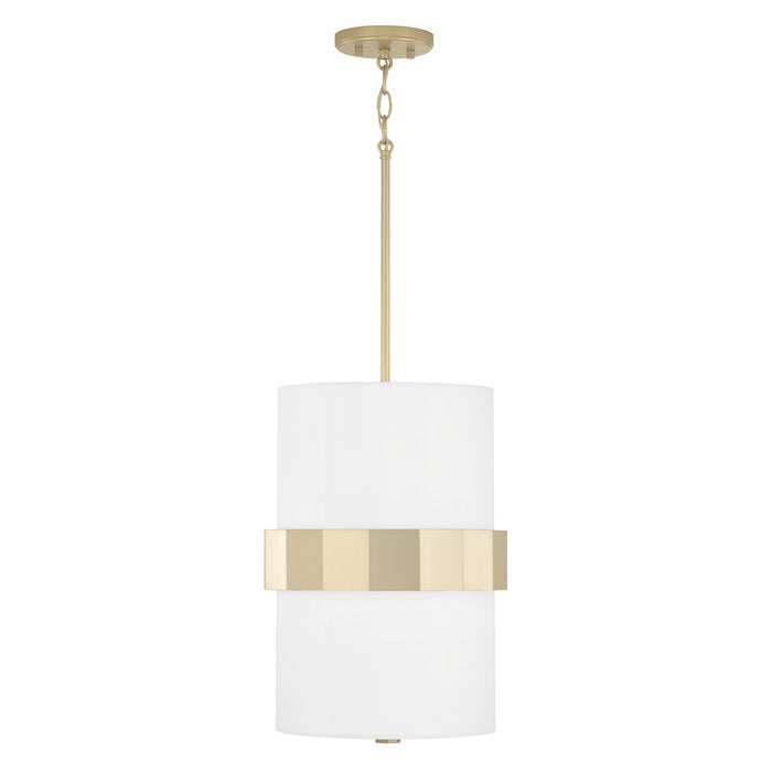 Sutton Two Light Pendant in Soft Gold