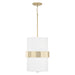 Sutton Two Light Pendant in Soft Gold