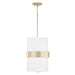 Sutton Two Light Pendant in Soft Gold