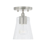 Baker One Light Pendant in Brushed Nickel