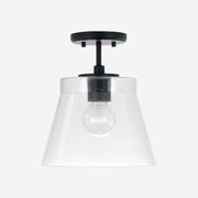 Baker One Light Pendant in Matte Black