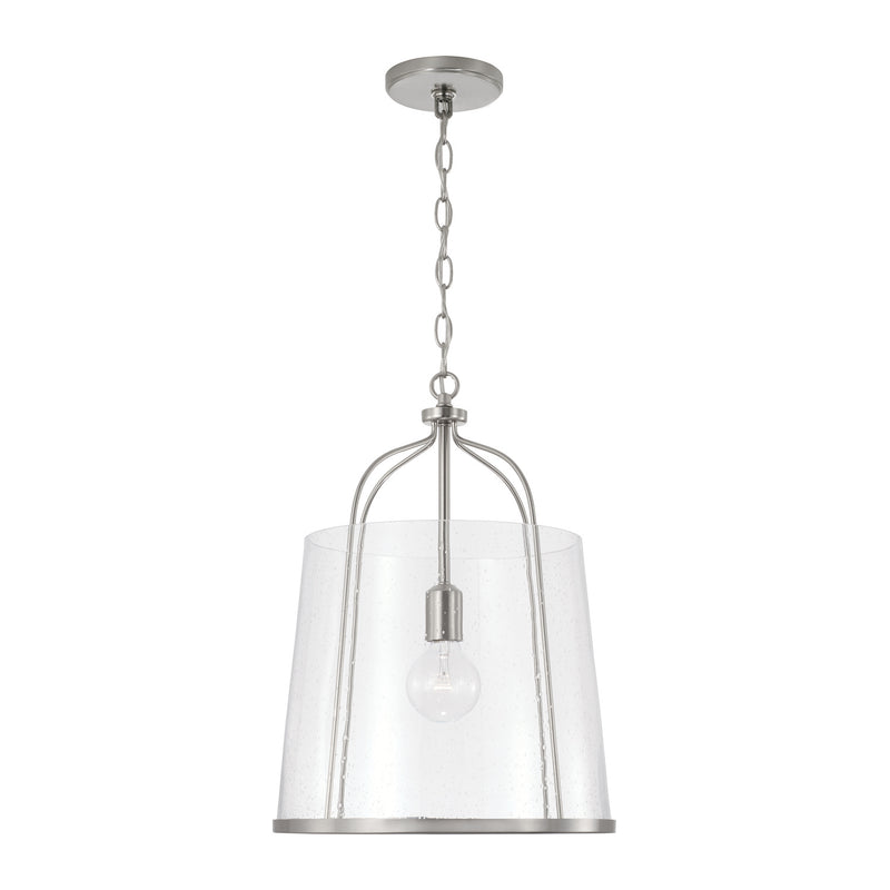 Madison One Light Pendant in Brushed Nickel