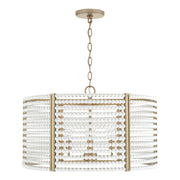 Brynn Four Light Pendant in Aged Brass Painted