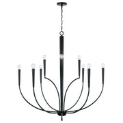 Holden Ten Light Chandelier in Matte Black