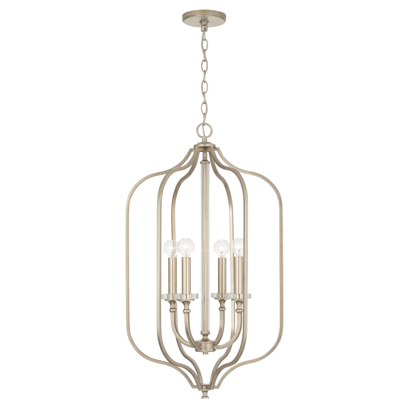 Breigh Four Light Foyer Pendant in Brushed Champagne
