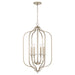 Breigh Four Light Foyer Pendant in Brushed Champagne
