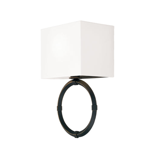 Ogden One Light Wall Sconce in Brushed Black Iron