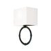 Ogden One Light Wall Sconce in Brushed Black Iron