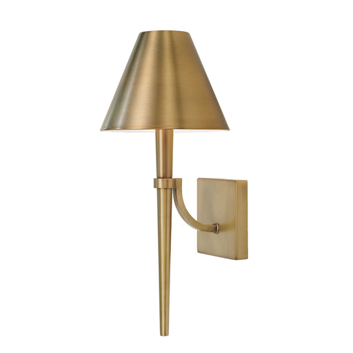 Holden One Light Wall Sconce in Aged Brass